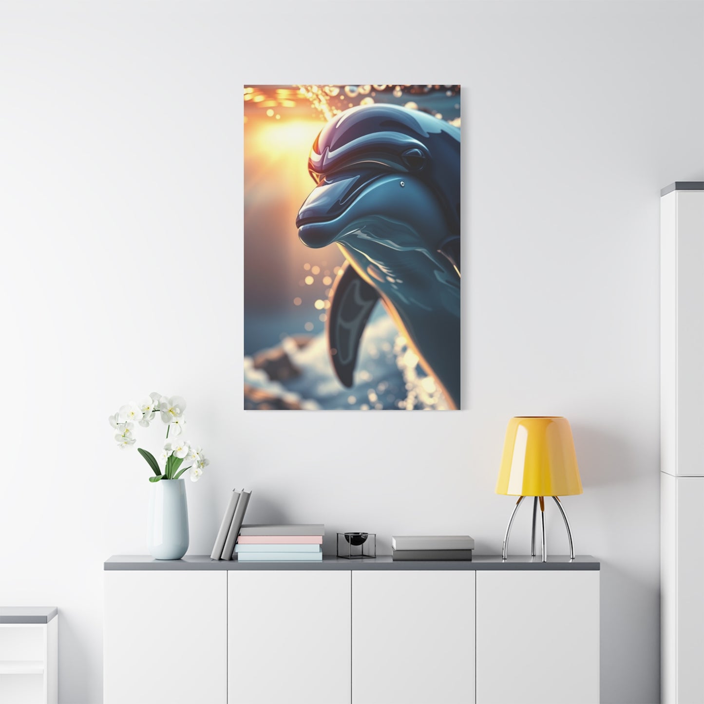 Vision Dolphin Art Art Wall Art & Canvas Print