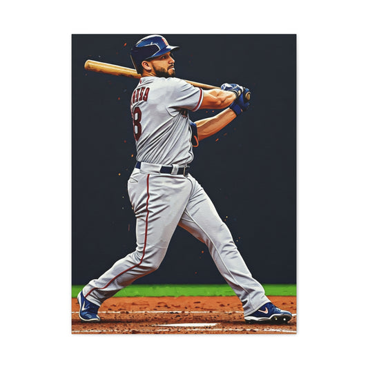 Classic Baseball Batting Stance Wall Art & Canvas Prints