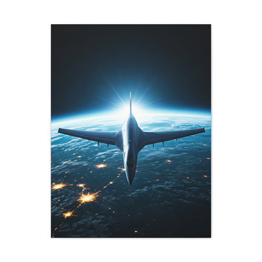 Space Edge Flight Perspective Wall Art & Canvas Prints