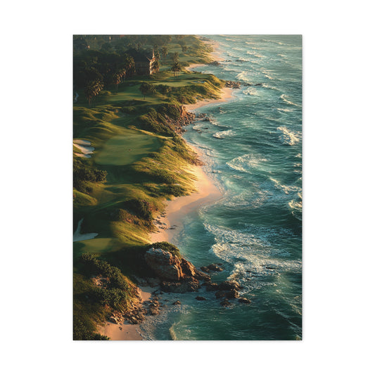 Coastal Links Golf Course Aerial Wall Art & Canvas Print