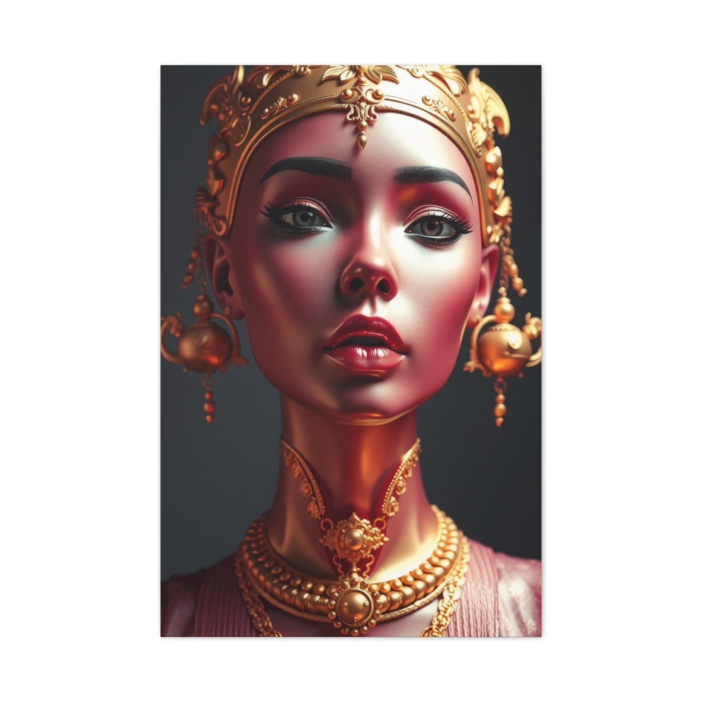 Gold & Pink Art Luxury Canvas Wall Art & Canvas Print