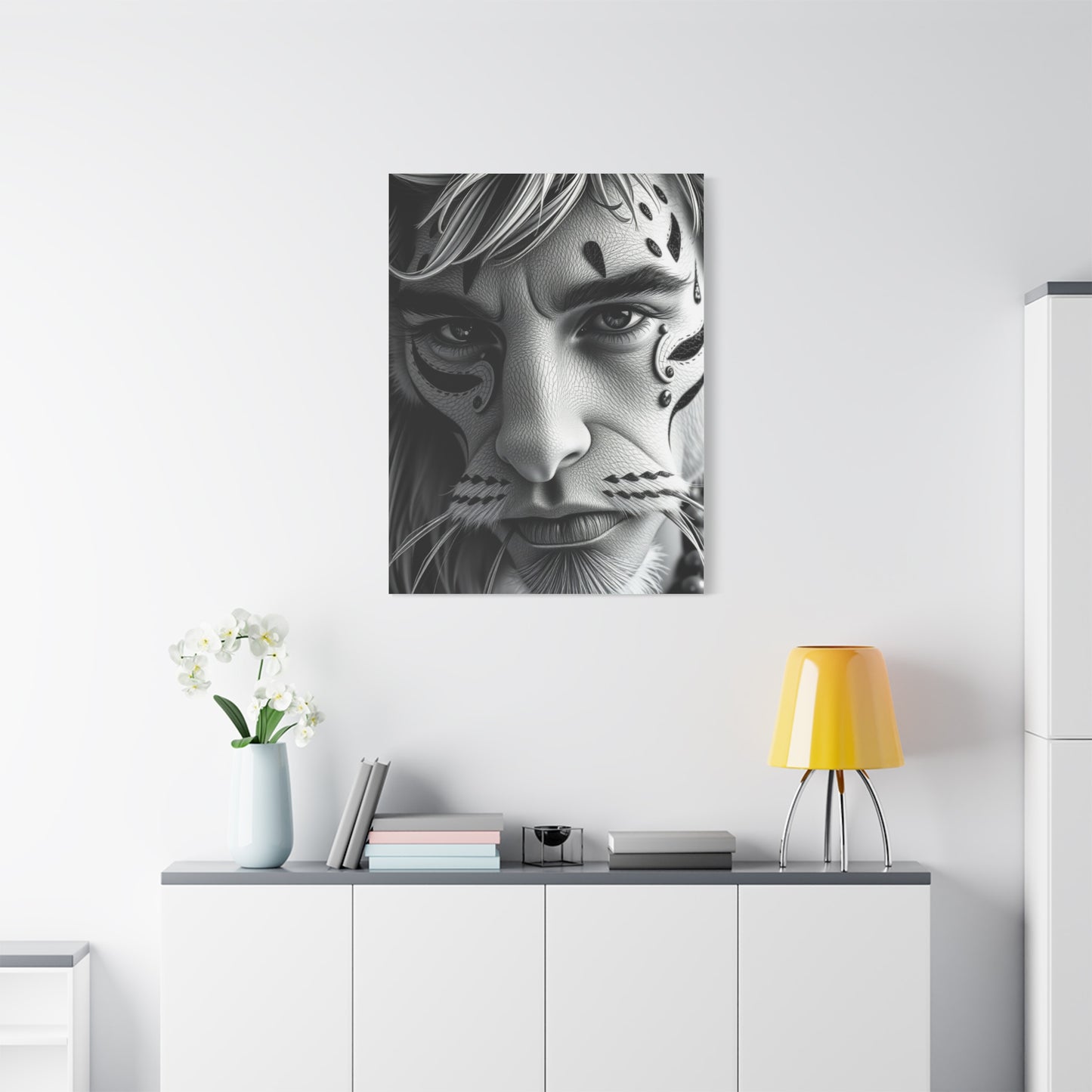 Masterpiece Black and White Illustrations Art Vision Wall Art & Canvas Print