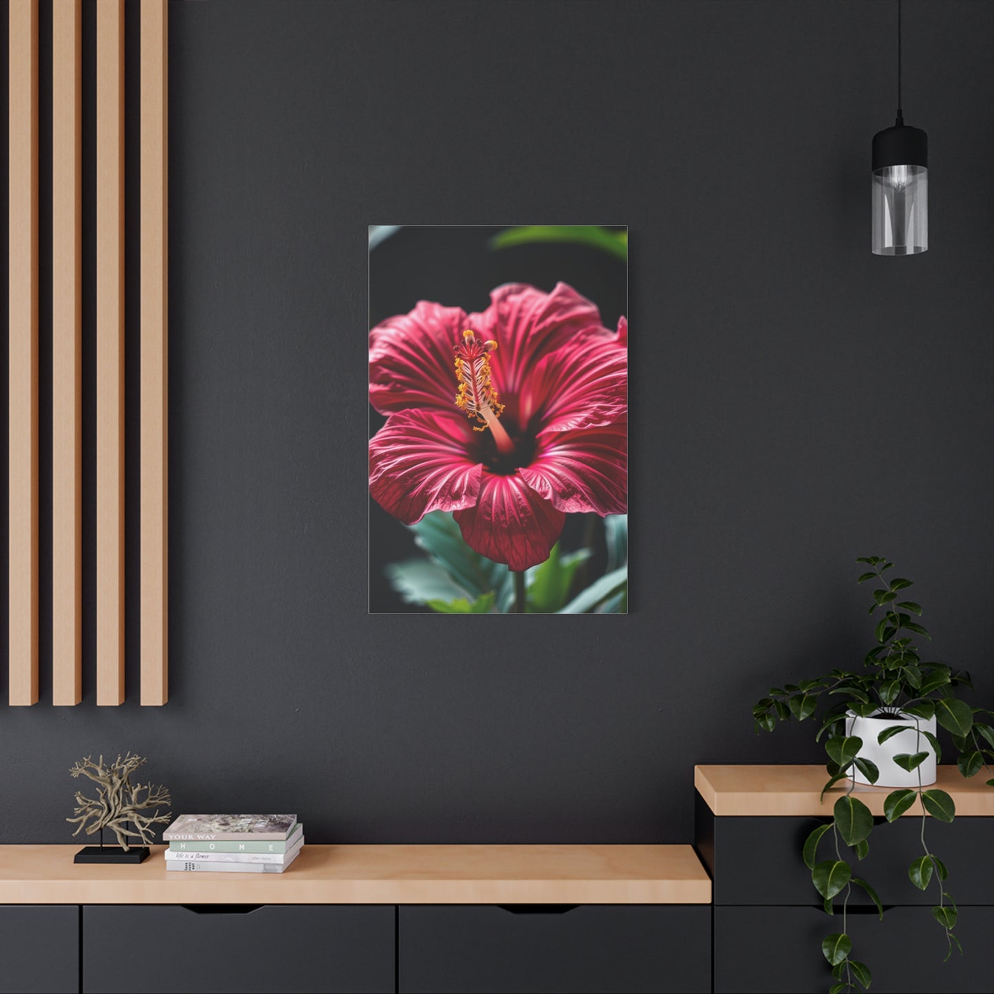 Hibiscus Flower Art Refined Canvas Wall Art & Canvas Print