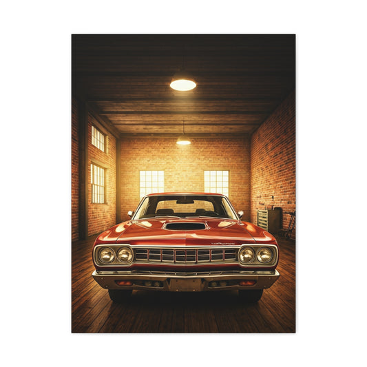 Plymouth Road Runner Tungsten Garage Wall Art & Canvas Prints