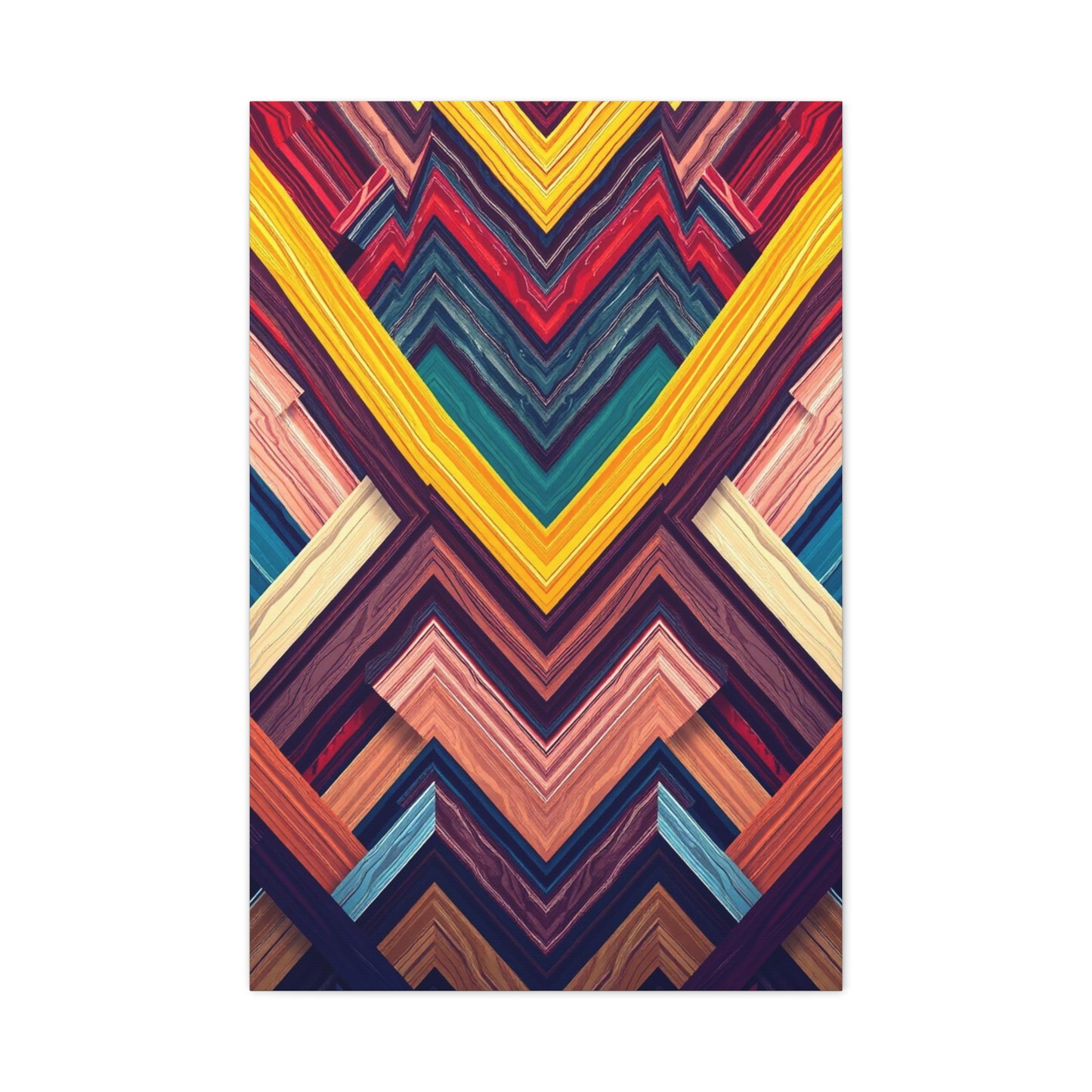Elite Chevron Pattern Art Vision Wall Art & Canvas Print