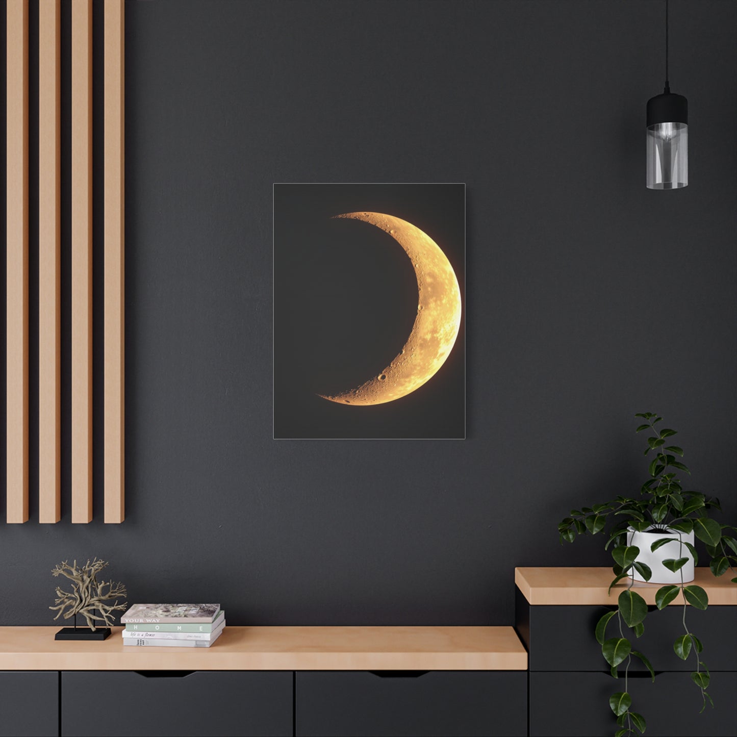 Crescent Moon Art Refined Canvas Wall Art & Canvas Print