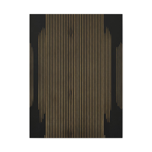 Midnight Gold Column Abstract Wall Art & Canvas Prints