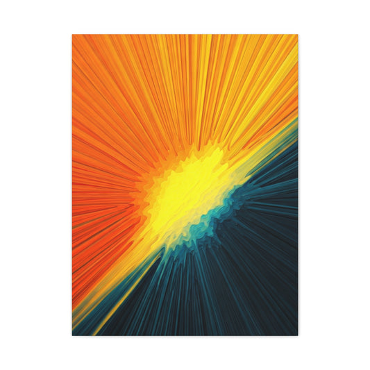 Golden Horizon Energy Abstract Wall Art & Canvas Prints