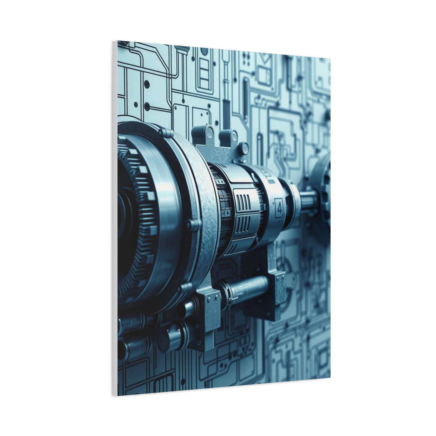 Engineering & Machinery Blueprints Art Supreme Gallery Wall Art & Canvas Print