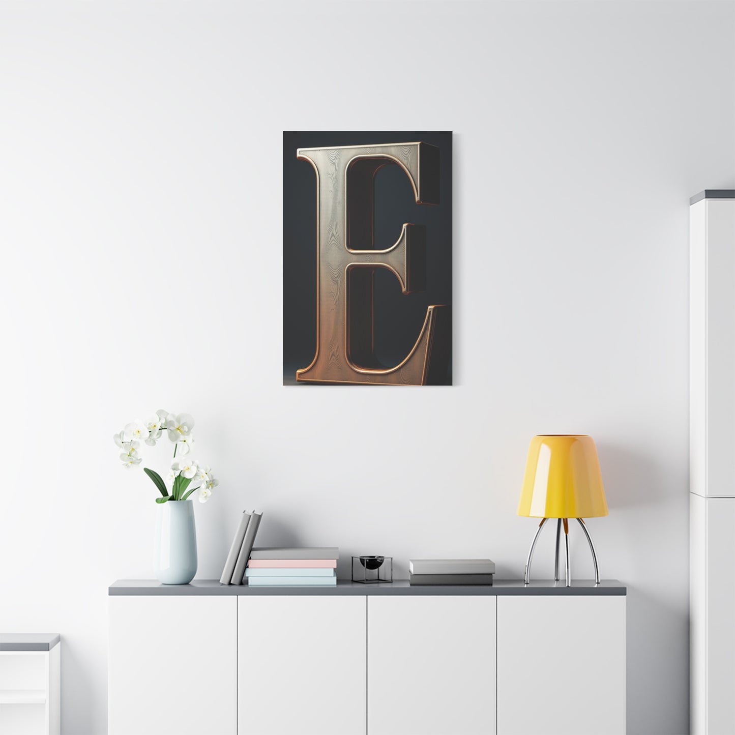 The Letter E - Art Refined Canvas Wall Art & Canvas Print