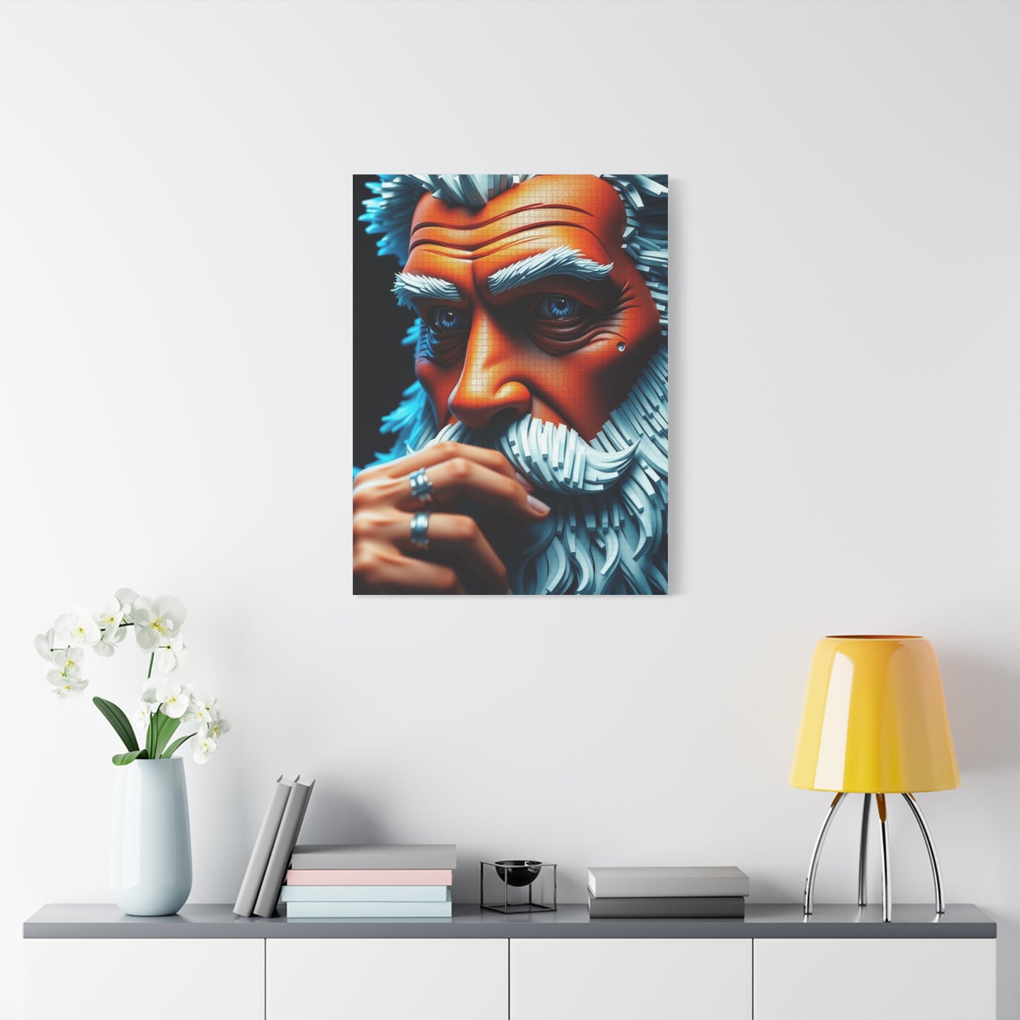 Pixelated Elegance Canvas