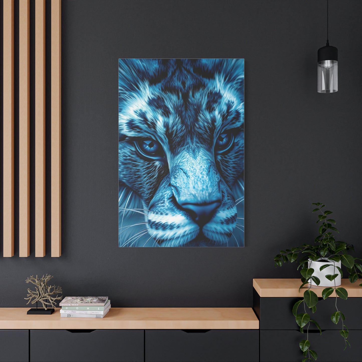 Masterpiece Blue & Gray Art Vision Wall Art & Canvas Print