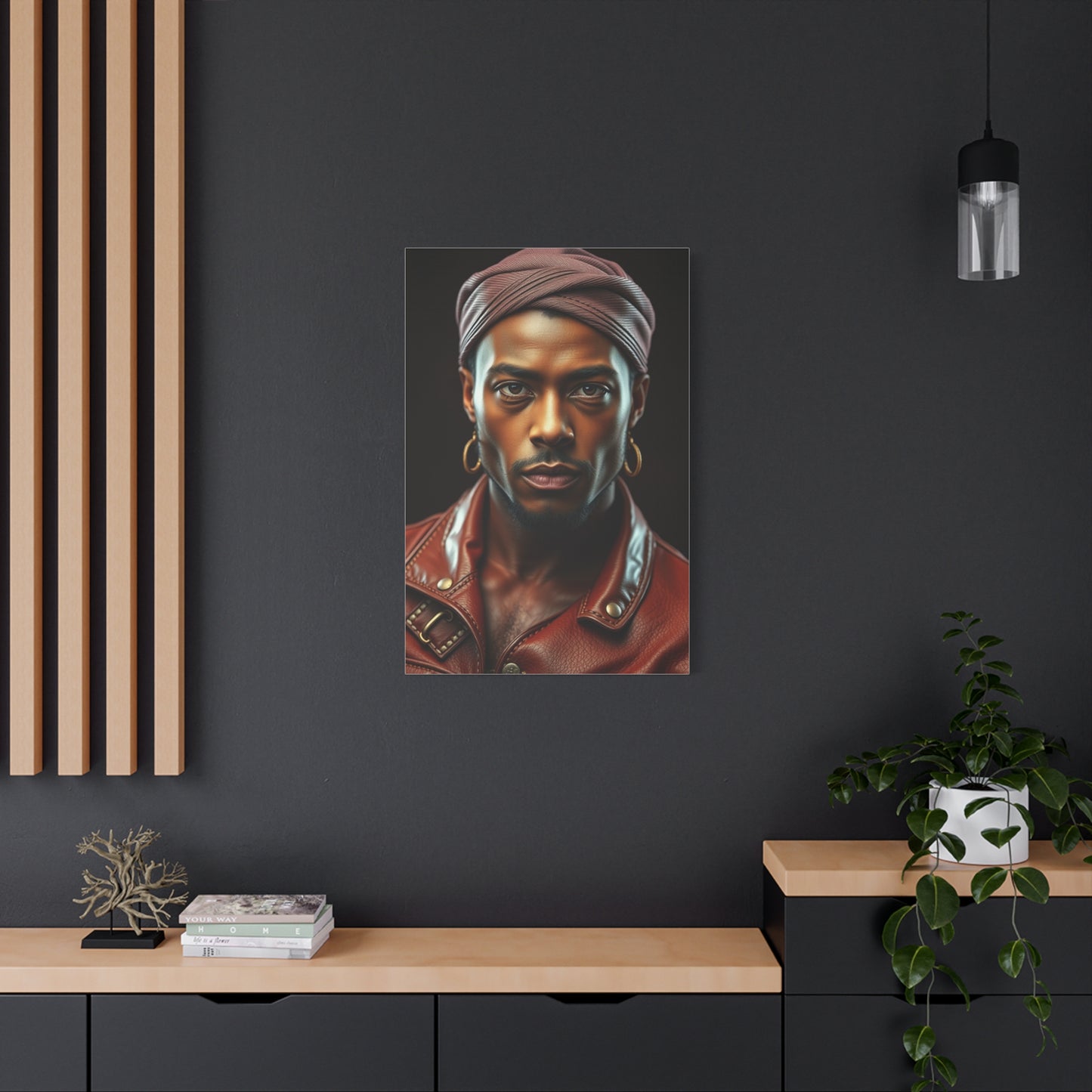 Vision Denim and Leather Art Art Wall Art & Canvas Print