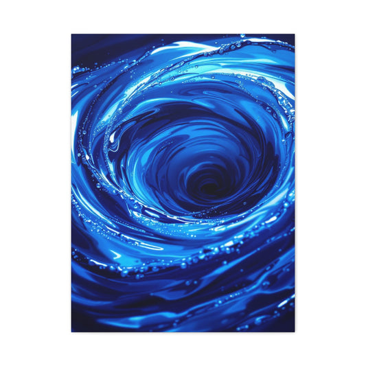 Blue Ocean Whirlpool Vortex Wall Art & Canvas Prints