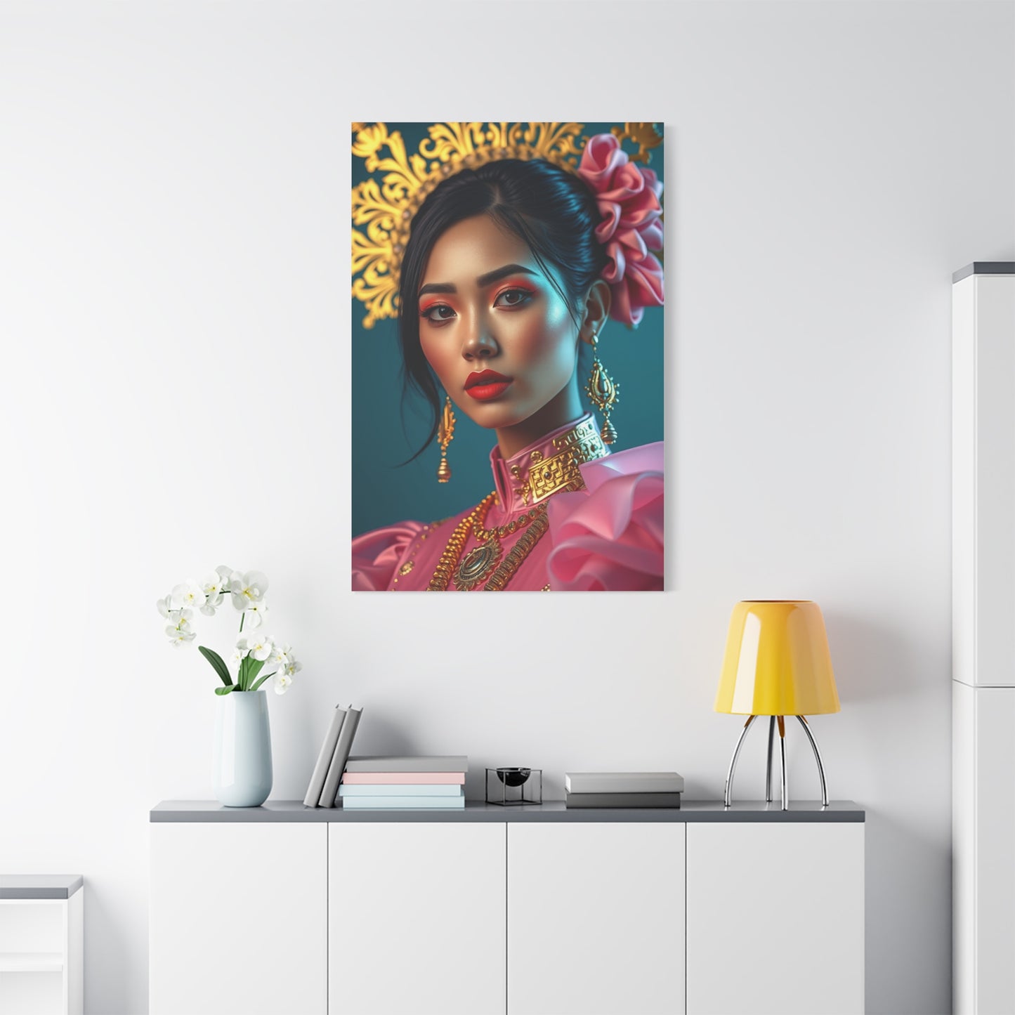 Masterpiece Gold & Pink Art Vision Wall Art & Canvas Print