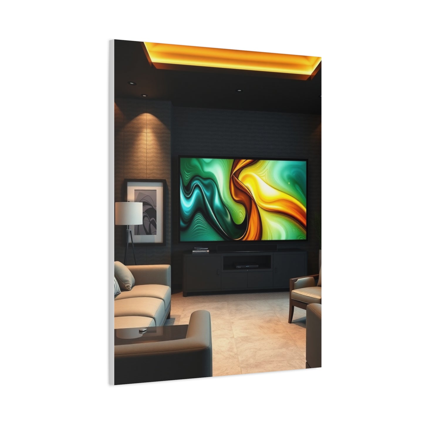 Masterpiece Home Theatre Decor Art Vision Wall Art & Canvas Print