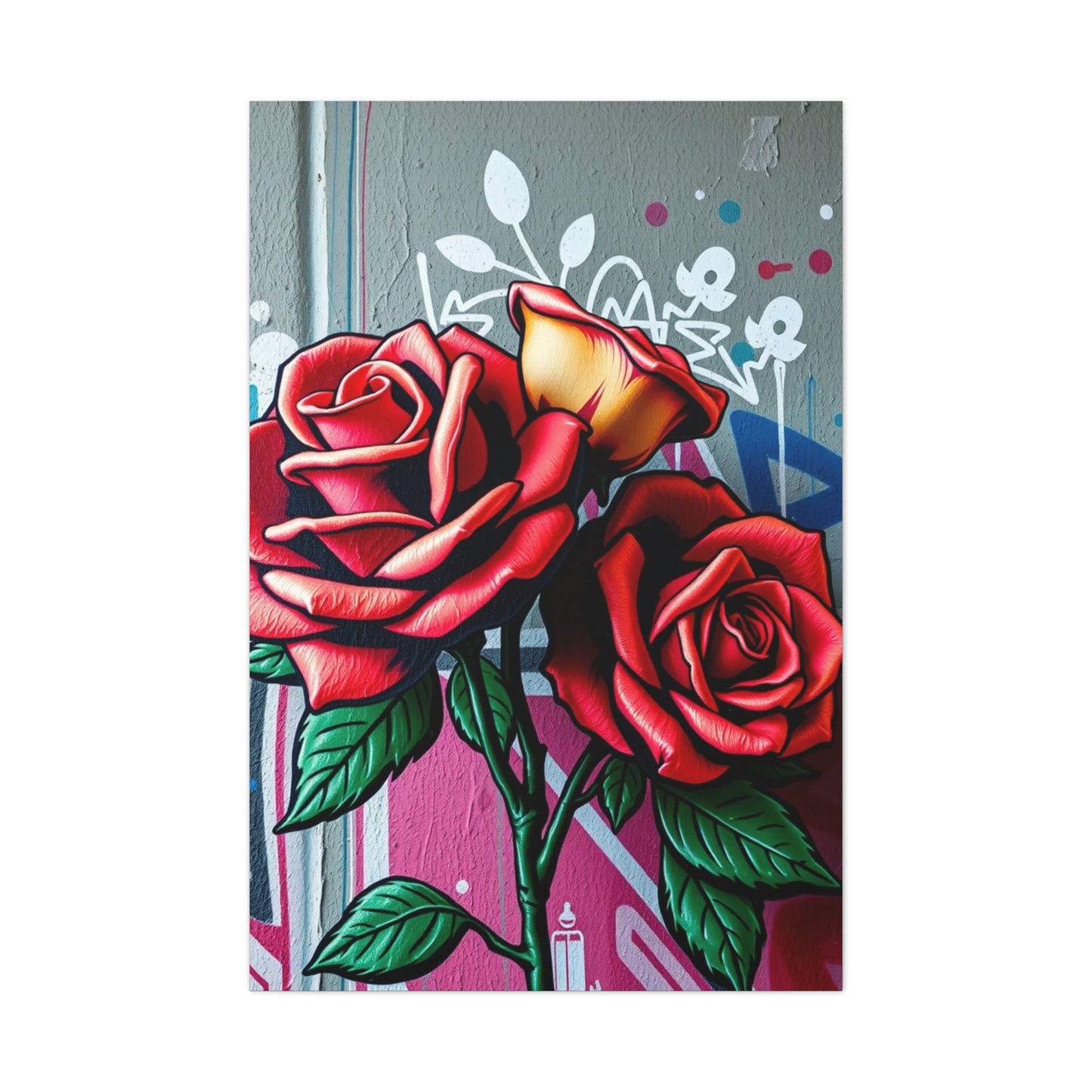 Graffiti Rose Opus Wall Art & Canvas Print