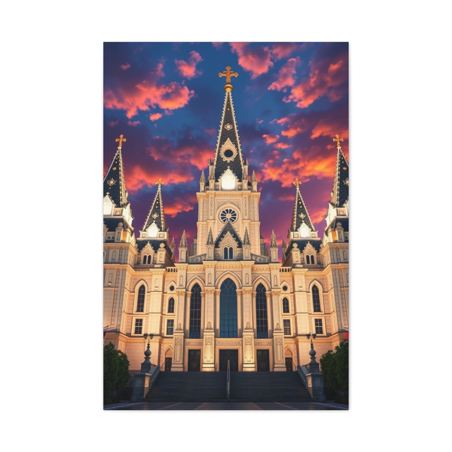The LDS Temple Art Luxury Canvas Wall Art & Canvas Print
