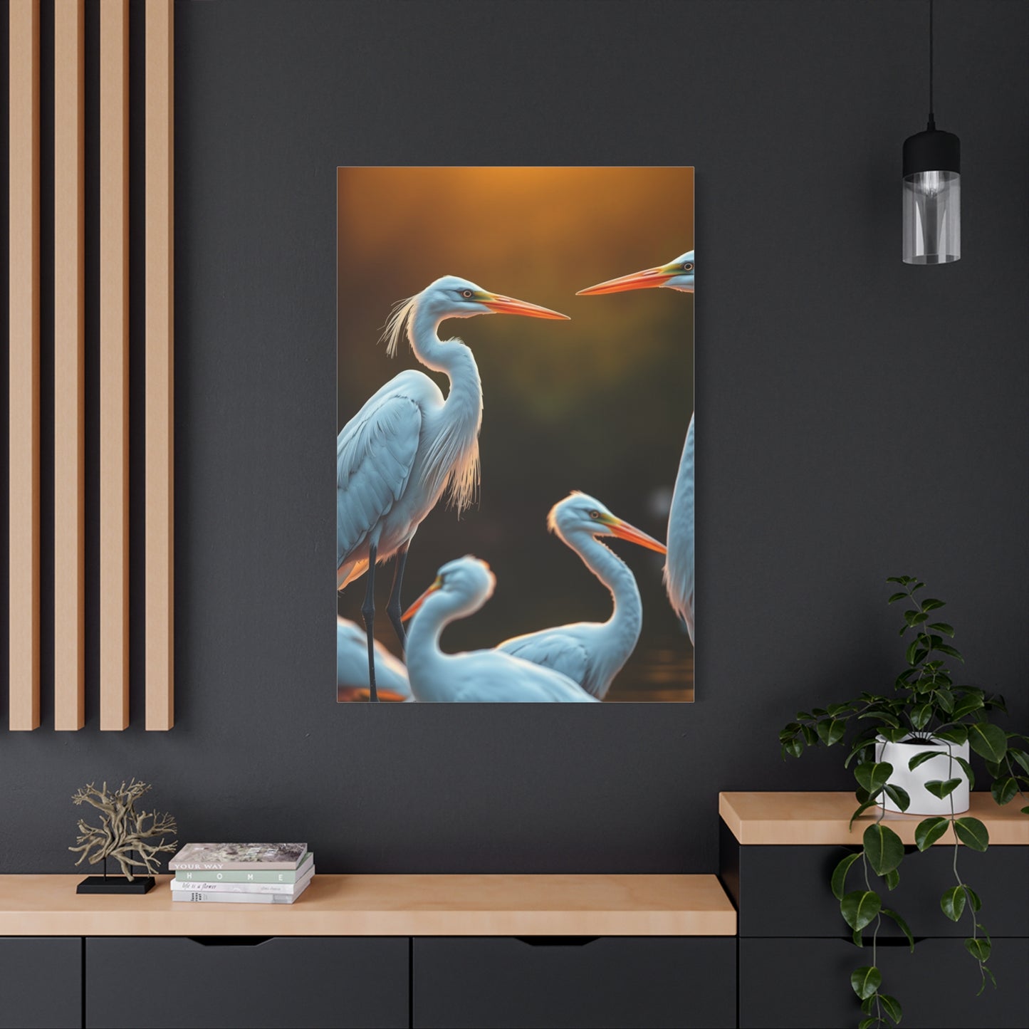 Supreme Herons and Egrets Art Collection Wall Art & Canvas Print