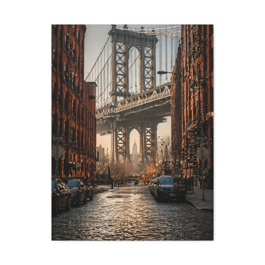 DUMBO Manhattan Bridge Perspective Wall Art & Canvas Print