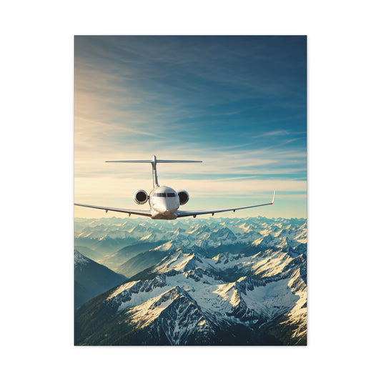 Mountain Summit Jet Journey Wall Art & Canvas Prints