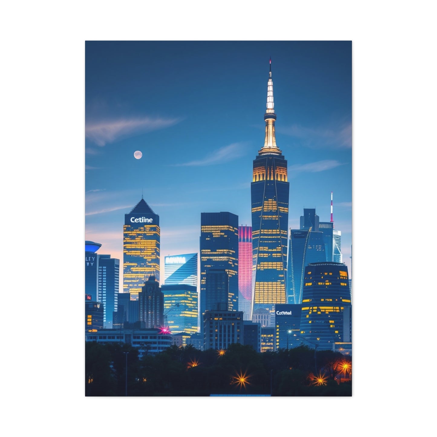 Masterpiece City Skylines Art Vision Wall Art & Canvas Print