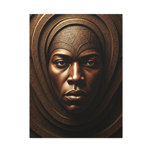 Sacred Bronze Empress Portrait Wall Art & Canvas Prints