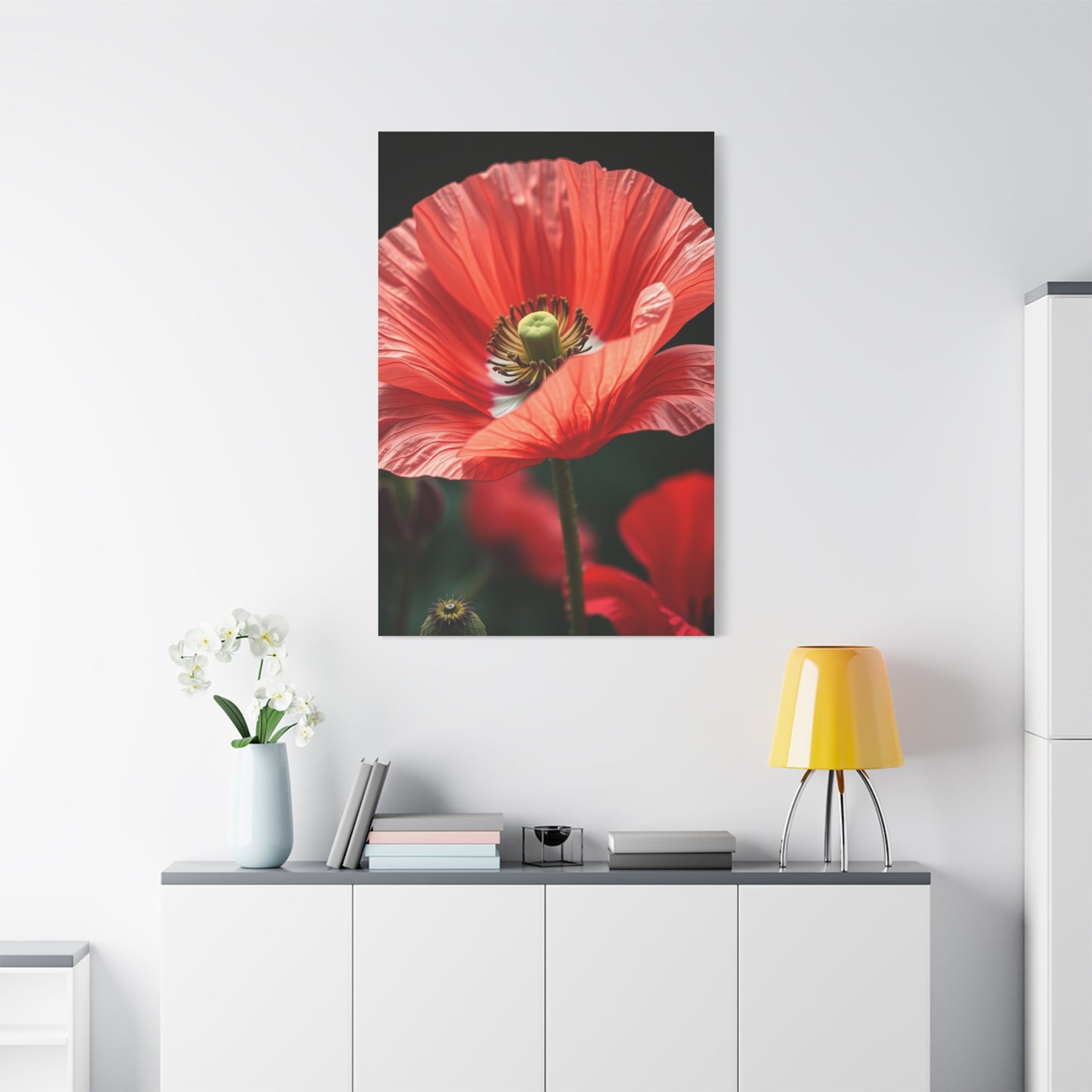 Poppy Flower Art Refined Canvas Wall Art & Canvas Print