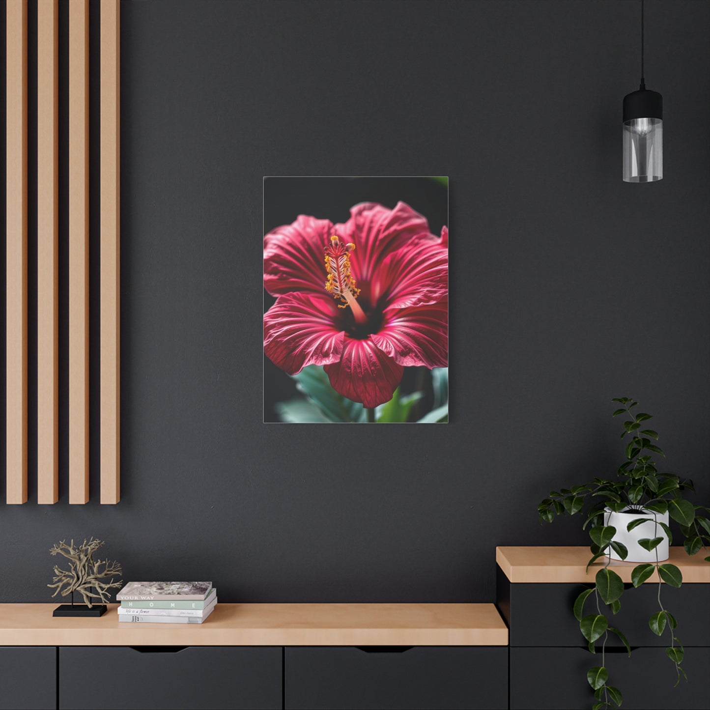 Hibiscus Flower Art Refined Canvas Wall Art & Canvas Print