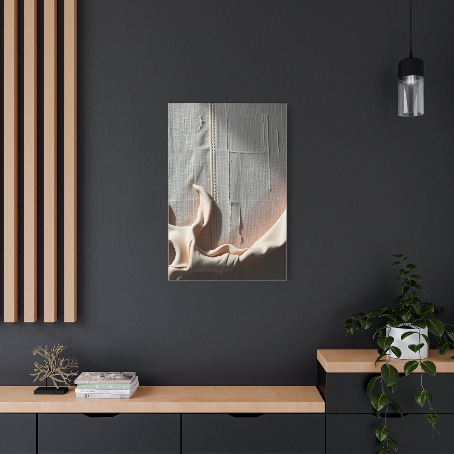 Taupe, Linen, and Gray Art Luxury Canvas Wall Art & Canvas Print