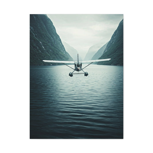 Seaplane Fjord Landing Wall Art & Canvas Prints