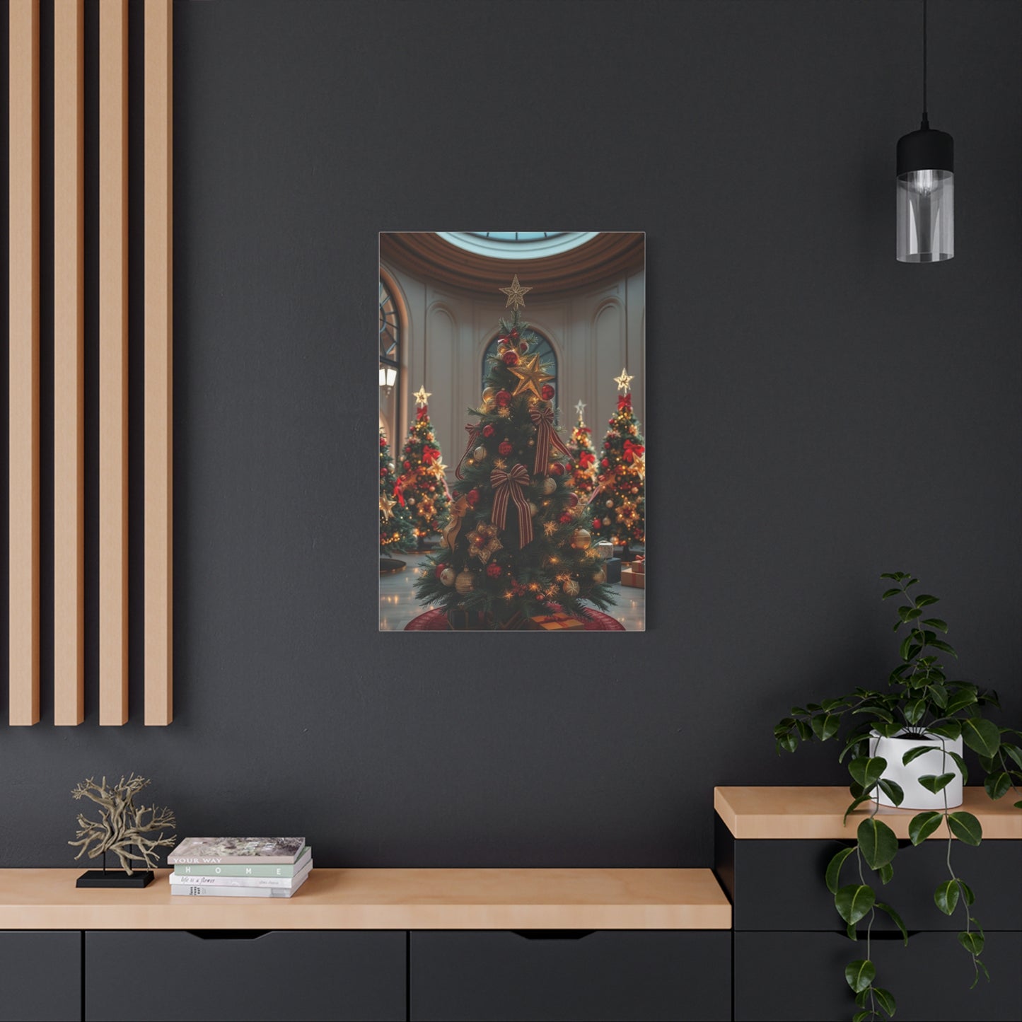 Supreme Christmas Trees & Wreath Art Collection Wall Art & Canvas Print