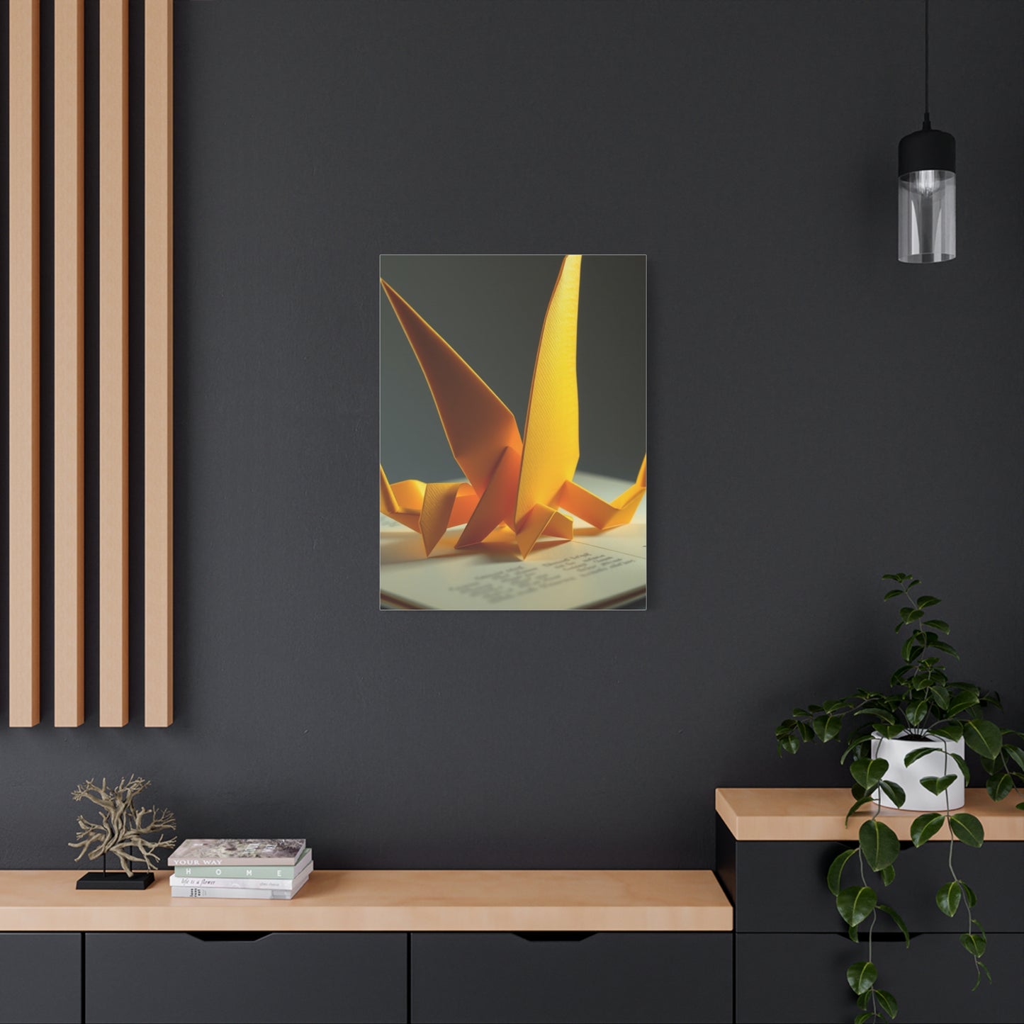 Origami Enchantment Canvas Wall Art & Canvas Print