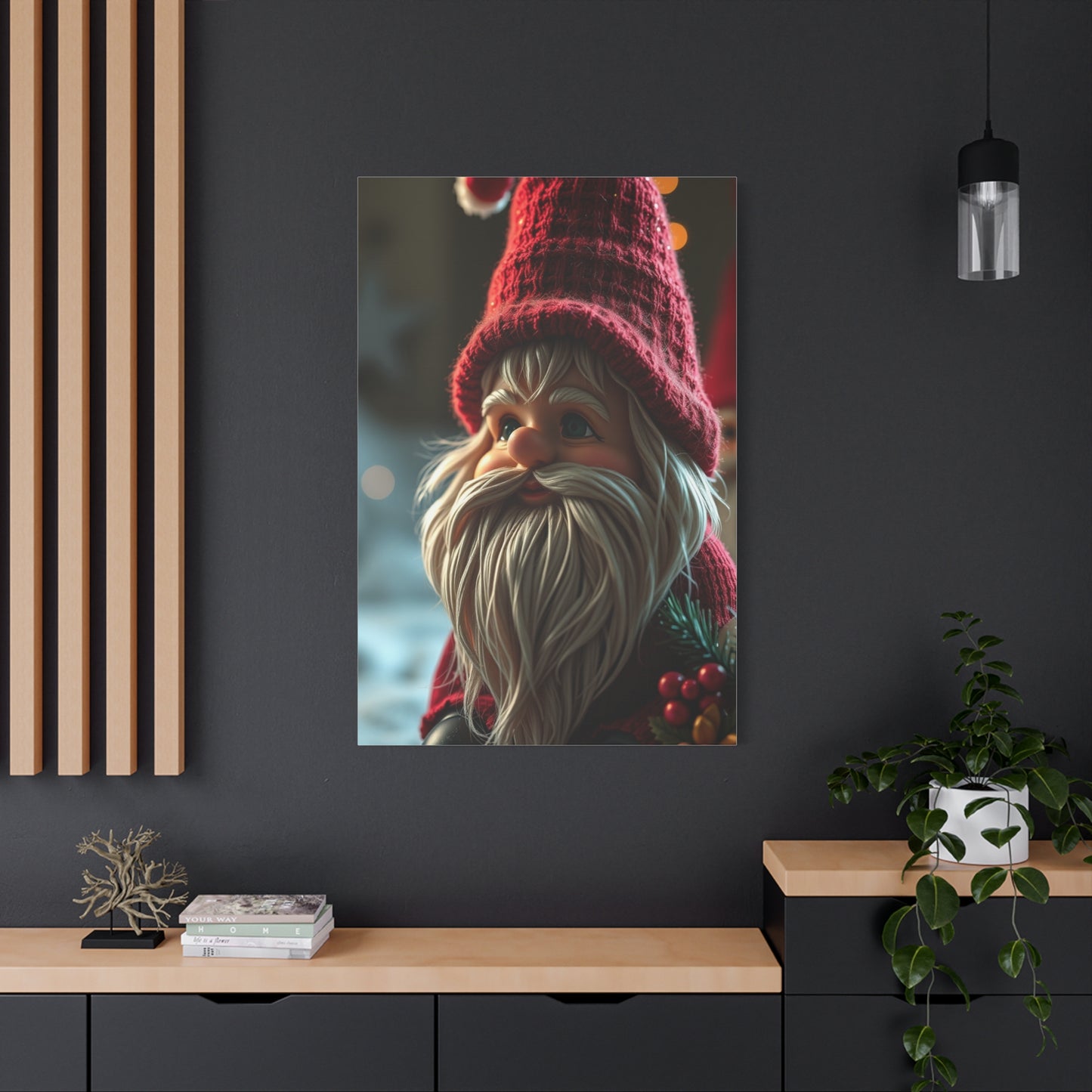 Vision Christmas Gnome Art Art Wall Art & Canvas Print