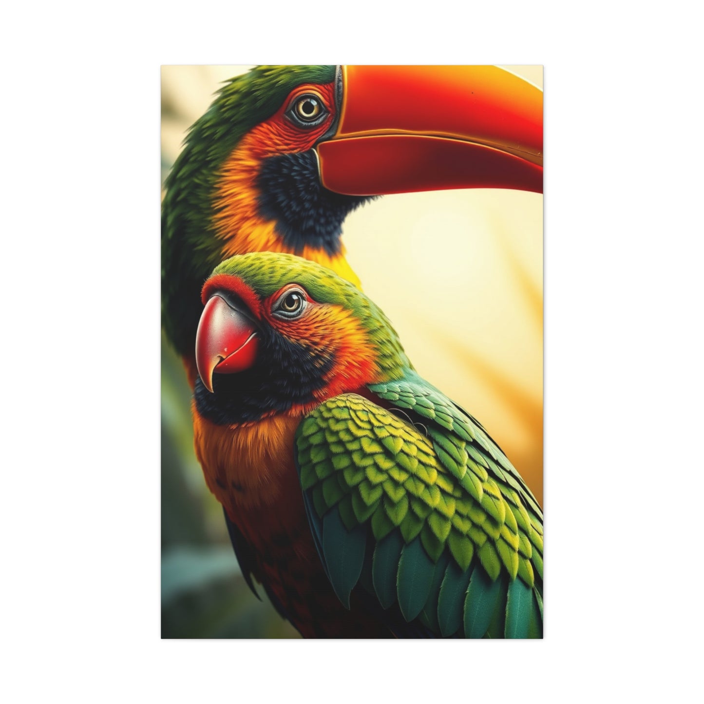 Masterpiece Tropical Birds Art Vision Wall Art & Canvas Print
