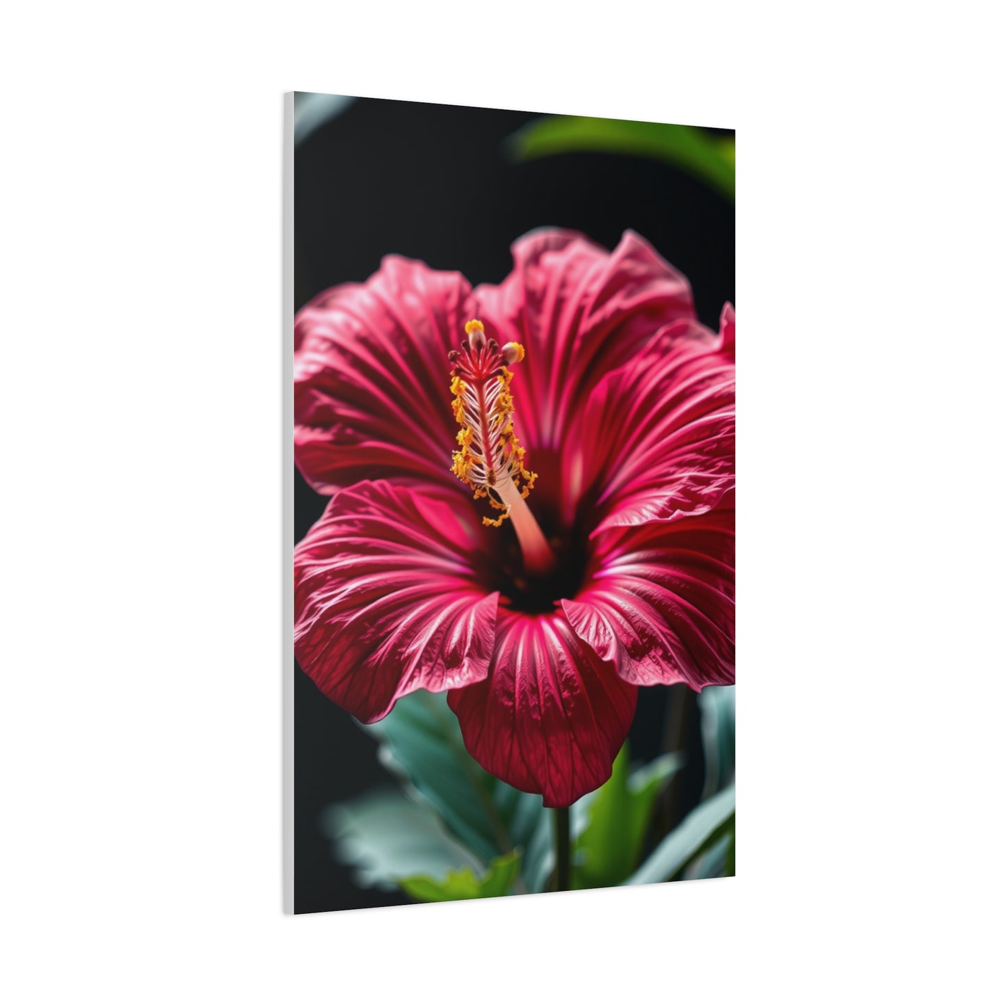 Hibiscus Flower Art Refined Canvas Wall Art & Canvas Print