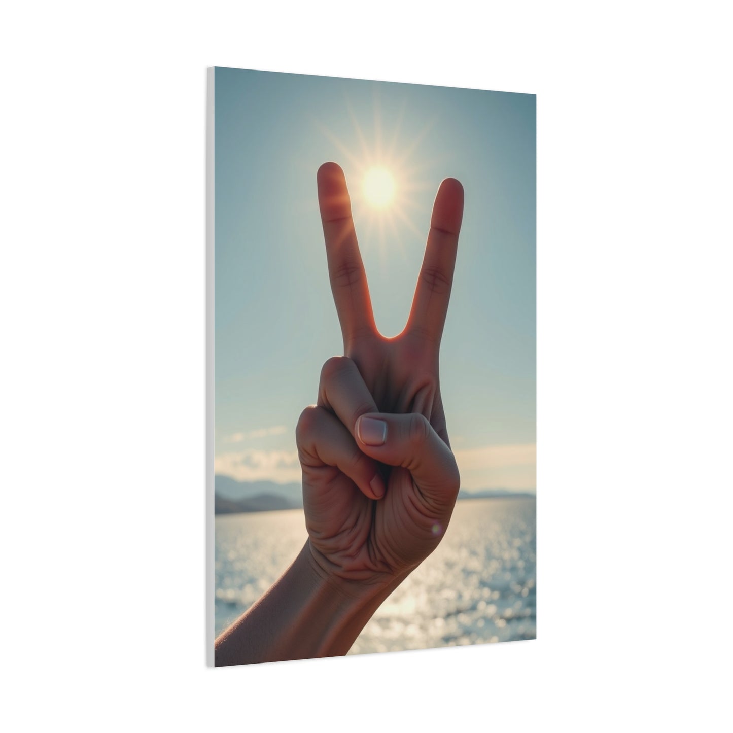 Peace Sign Art Refined Canvas Wall Art & Canvas Print