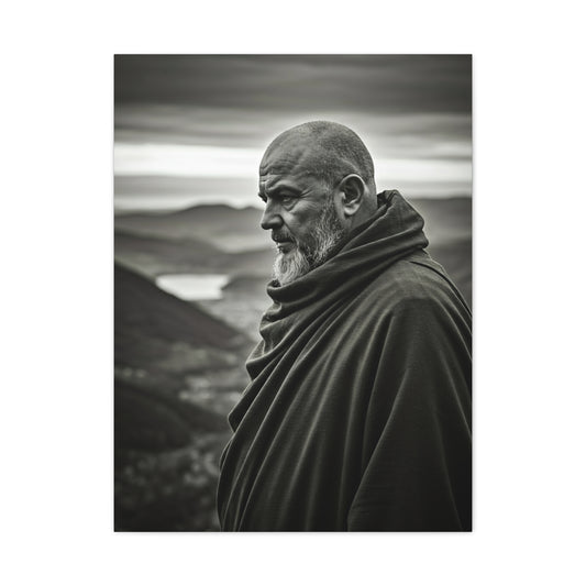 Contemplative Wanderer Portrait Wall Art & Canvas Prints