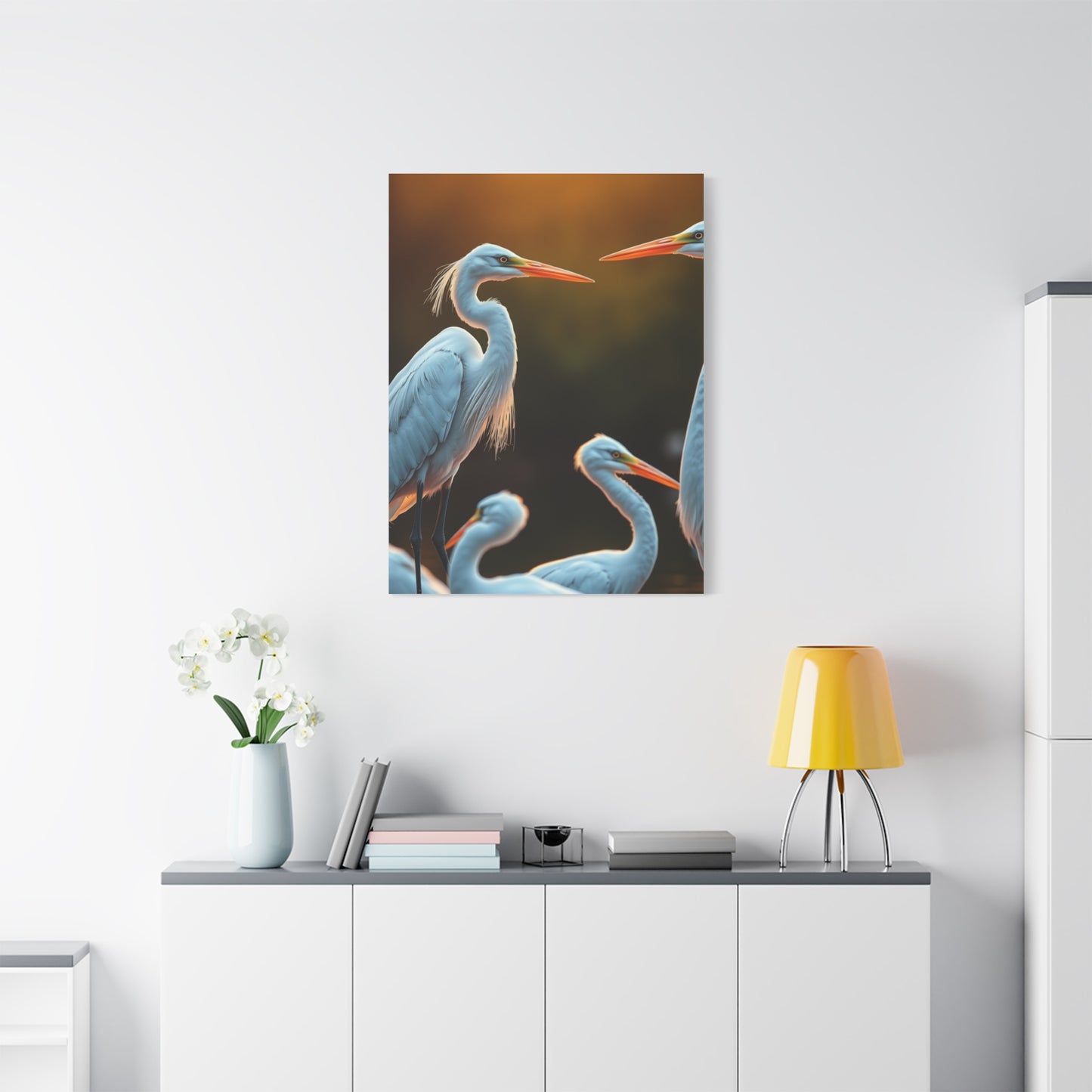 Supreme Herons and Egrets Art Collection Wall Art & Canvas Print
