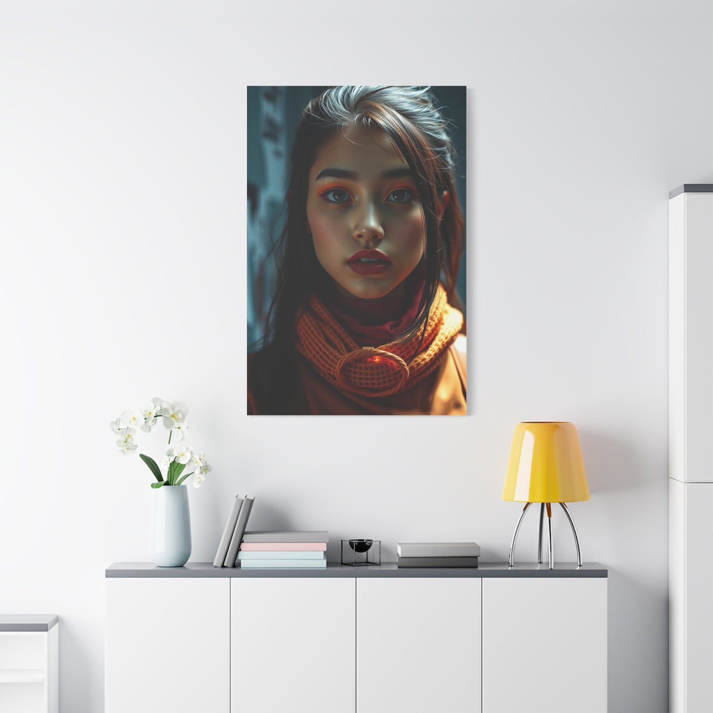 Masterpiece Pop of Orange Art Vision Wall Art & Canvas Print