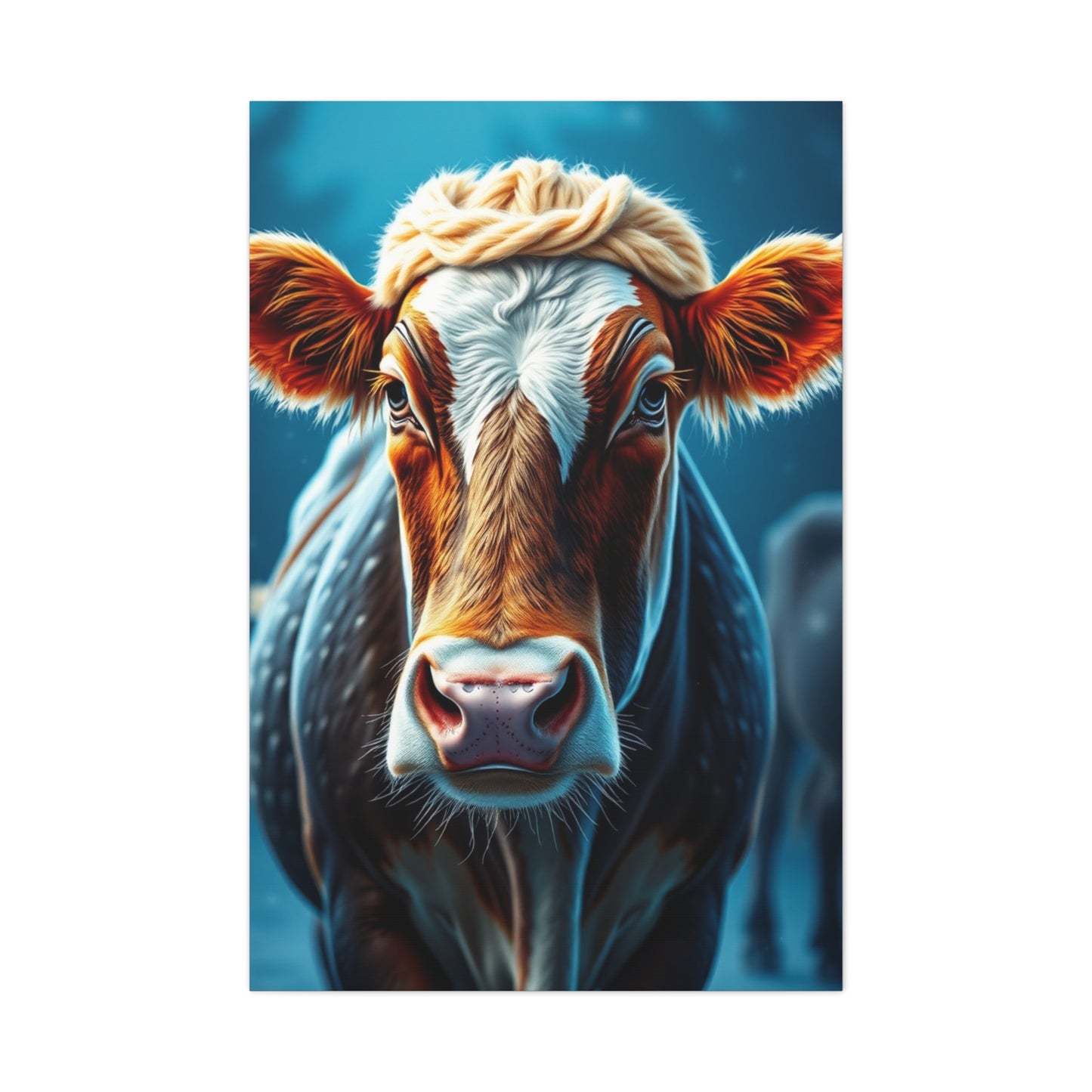 Supreme Christmas Cow Art Collection Wall Art & Canvas Print