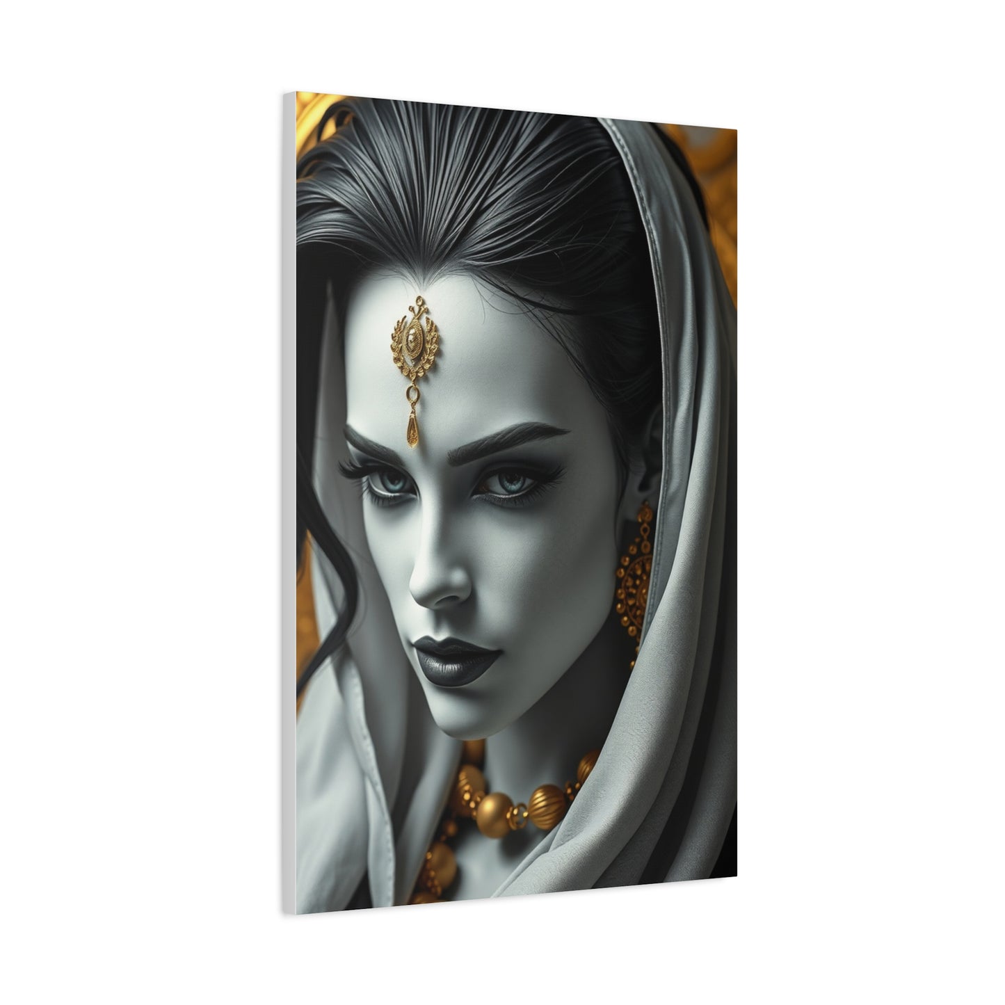 Masterpiece Black White and Gold Art Vision Wall Art & Canvas Print