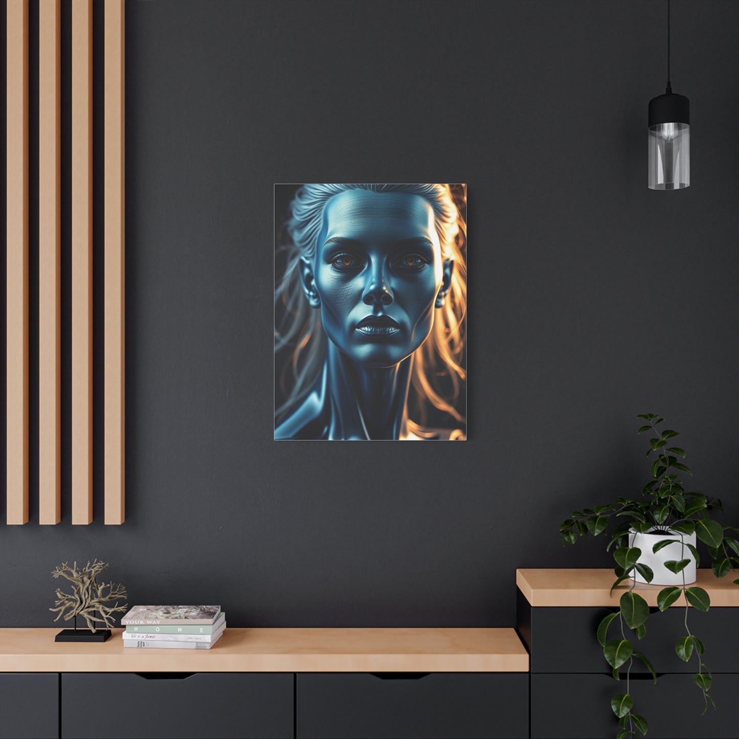 Elite Blue & Gray Art Vision Wall Art & Canvas Print