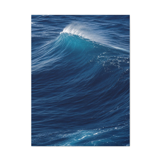 Open Ocean Cresting Wave Study Wall Art & Canvas Print