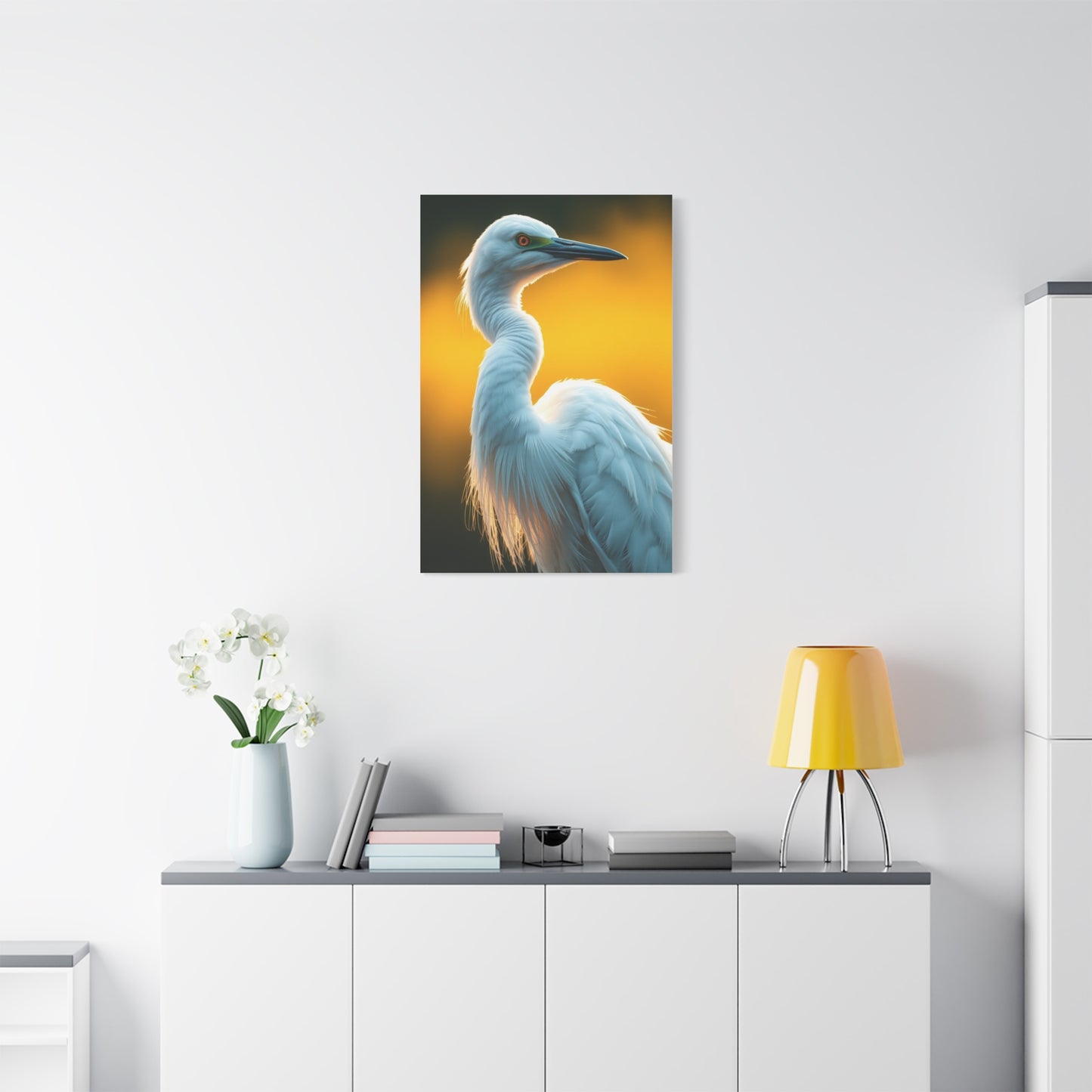 Egret Art Luxury Canvas Wall Art & Canvas Print