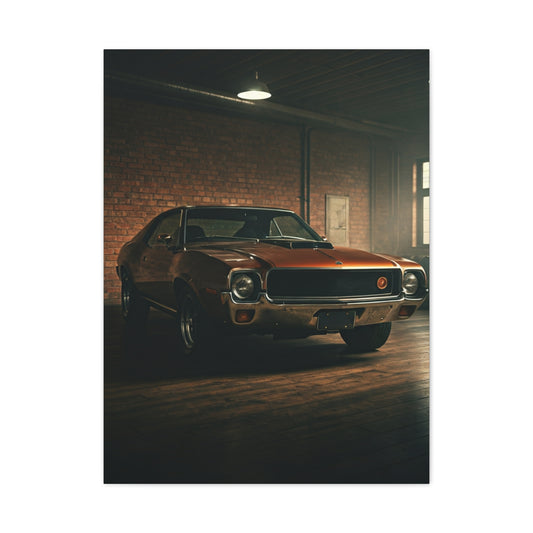 AMC Javelin Classic Americana Garage Wall Art & Canvas Prints