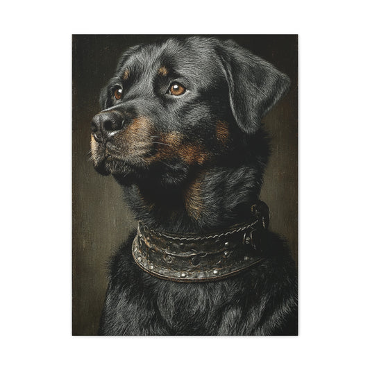 Rottweiler Classic Portrait Wall Art & Canvas Print