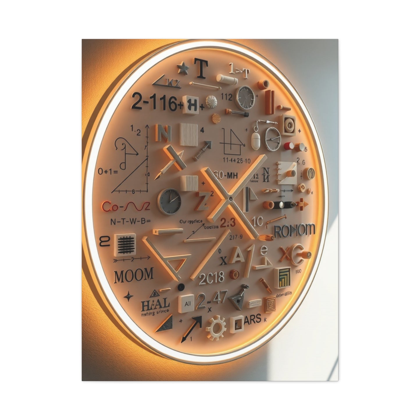 Modern Math Art for Creative Spaces Refined Canvas Wall Art & Canvas Print