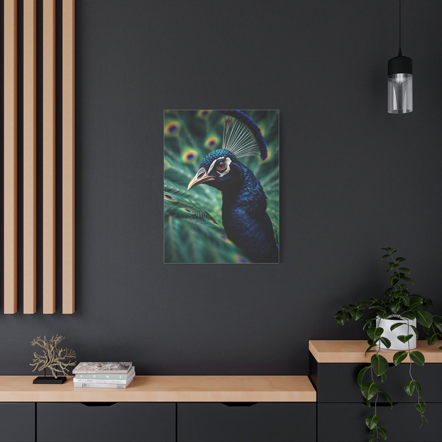 Peacock Art Refined Canvas Wall Art & Canvas Print
