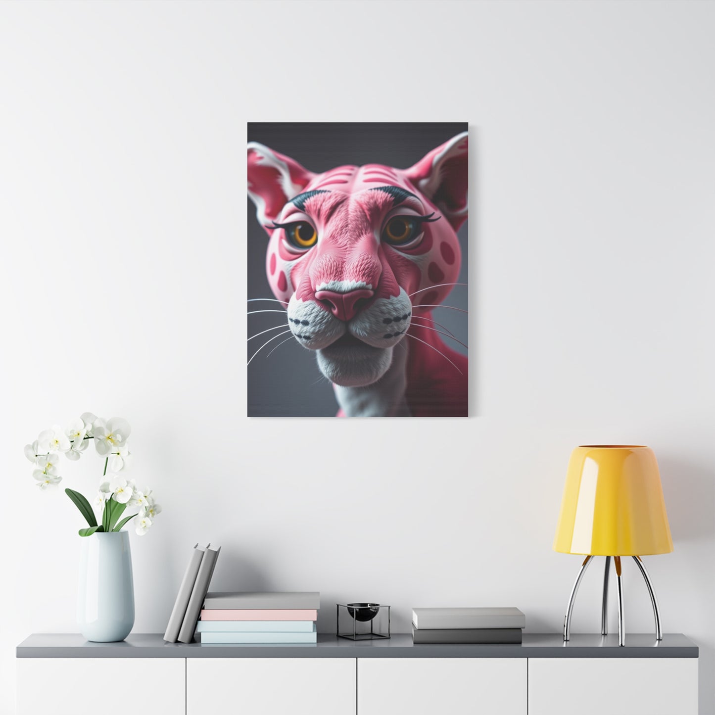 Pink Majesty Panther Wall Art Wall Art & Canvas Print